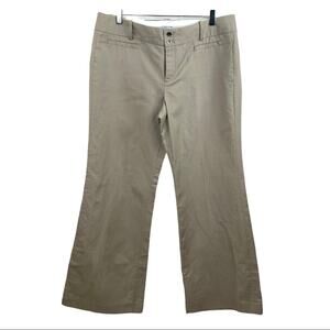 Calvin Klein Favorite Fit Boot Cut Linen Cotton Pants Classic Women's Size 14x31